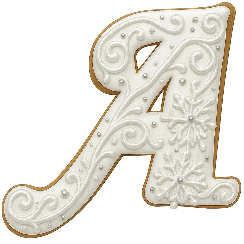 Fancy Cursive Letter Cookie Cutter for Baking Fondant Clay Gifts Kitchen gallery