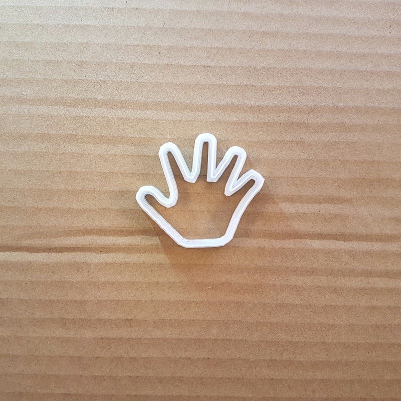 Hand Palm Finger High Five Shape Cookie Cutter Dough Biscuit Pastry Stencil gallery