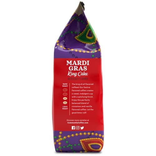 Flavored 12 Ounces, Medium Roast 12 Ounce (Pack of 1) Mardi Gras King Cake gallery