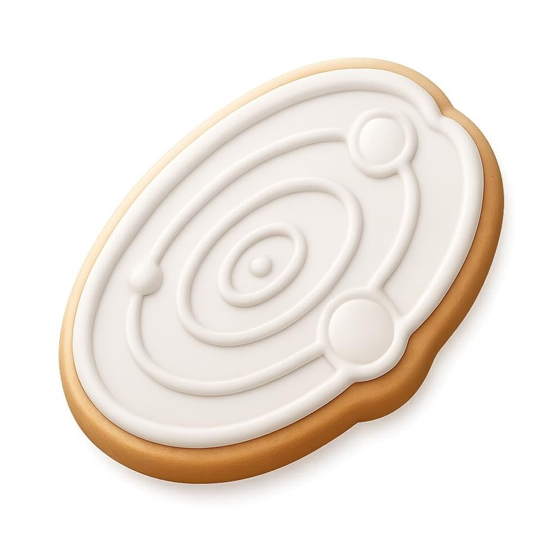 Protoplanetary Disc Planets Cookie Cutter & Stamp, Fondant & Clay - 4x3 gallery