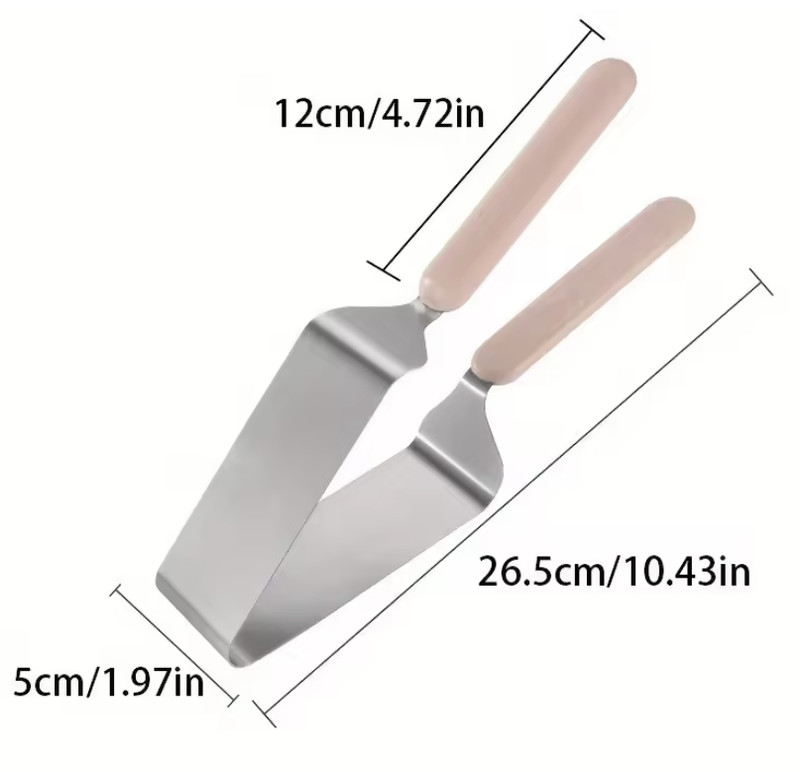 Stainless Steel Cake Cutter - All-in-One Slicing Tool for Even Cake Portions gallery