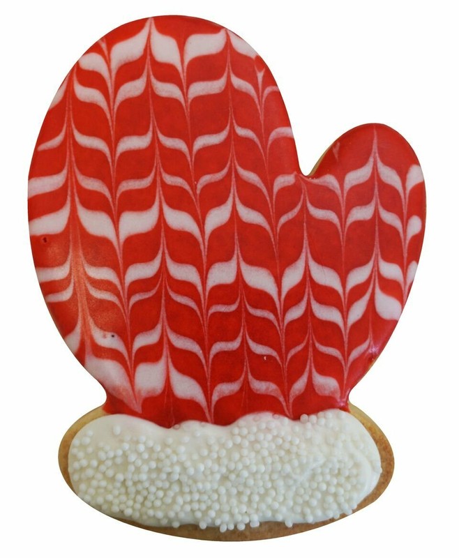 3⅝" Mitten Glove Cookie Cutter Tin Steel Christmas Winter Holiday Cold Snow gallery