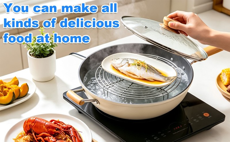 9.44''×2.8'' Round Stainless Steel Steamer Rack & Cooling Rack - Multi-Use Pot gallery