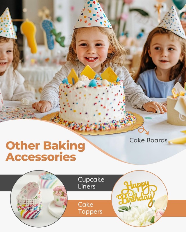 700pcs Cake Decorating Kit, Baking Supplies with Springform Pans, Cake Turnta... gallery