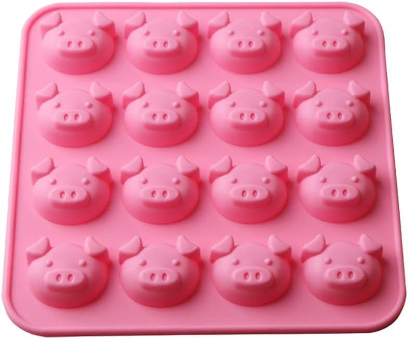 Pig Mold Silicone DIY Mold for Chocolate Candy Ice Cube 16 Cavity
