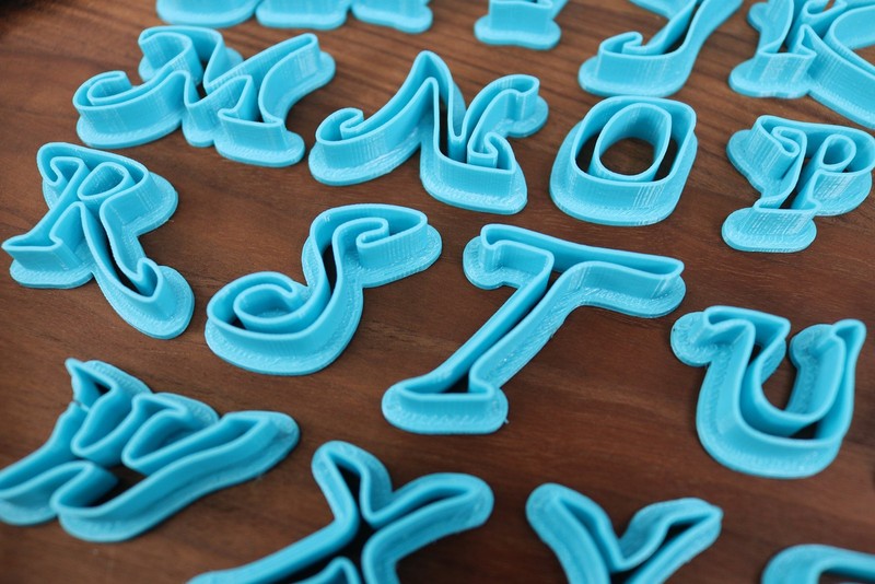 Pirate Script FONT Cookie Cutters - Fondant Letters gallery