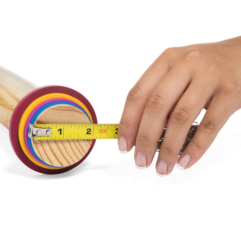 Rolling Pin Guide Ring Spacer Bands (8 Piece Set) Multicolored Flexible Silic... gallery