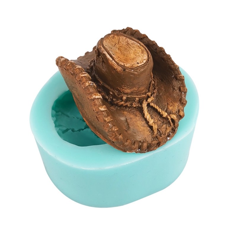 Cowboy Hat Silicone Mold Fondant Chocolate Candy Jelly Mold Cake Decorating Tray gallery