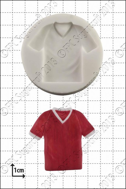 Silicone mould Football shirt Food Use FPC Sugarcraft