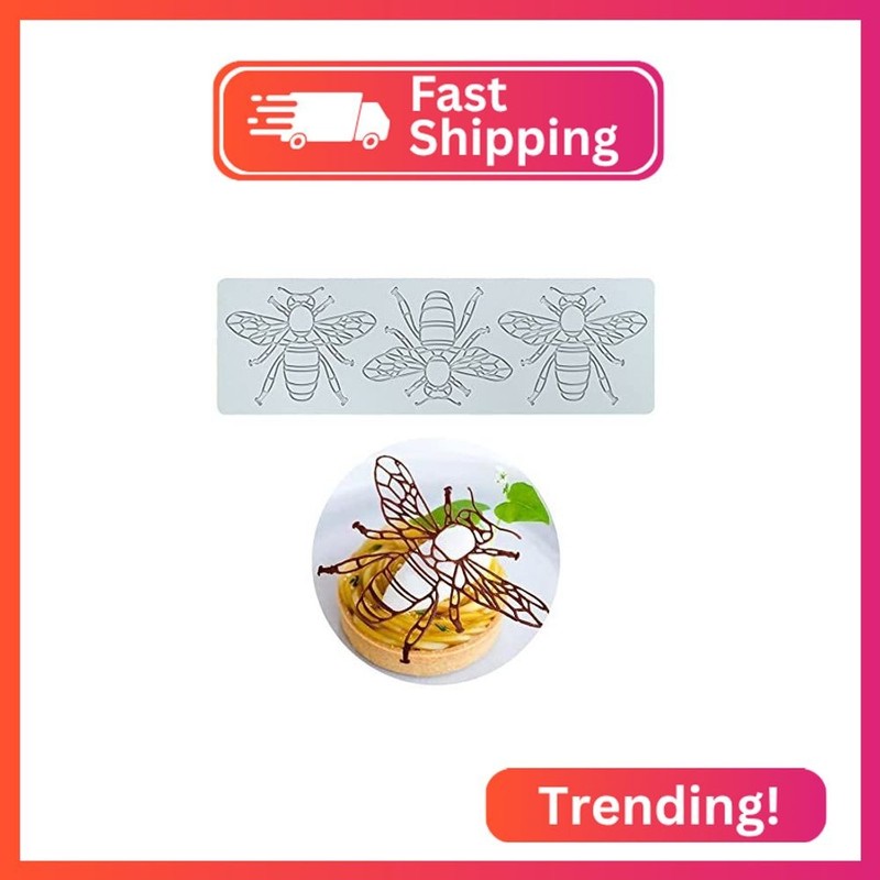 Silicone Molds 3D Hollow Leaf Chocolate Molds Honeycomb Bee Candy Mold Flower Pa