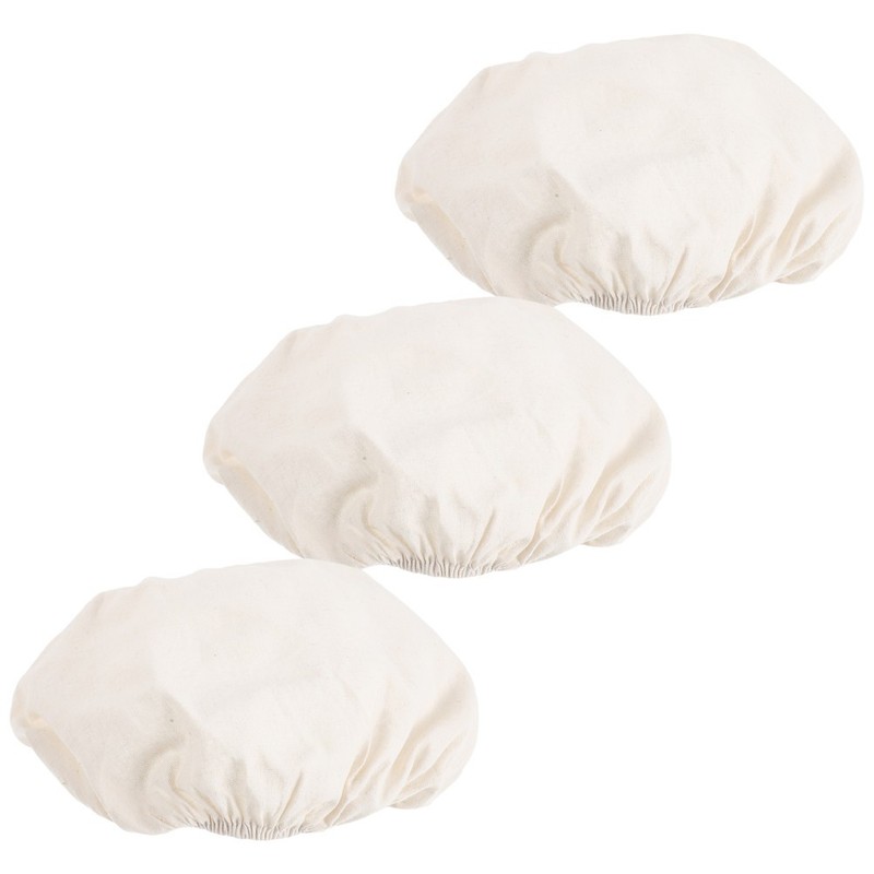 3Pcs Oval Banneton Bread Covers Reusable White Cloth for Sourdough Proofing gallery