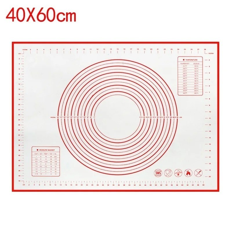 Non-Slip Silicone Pastry Mat – Extra Large, 60″ x 60″ | For Baking Rolling Dough