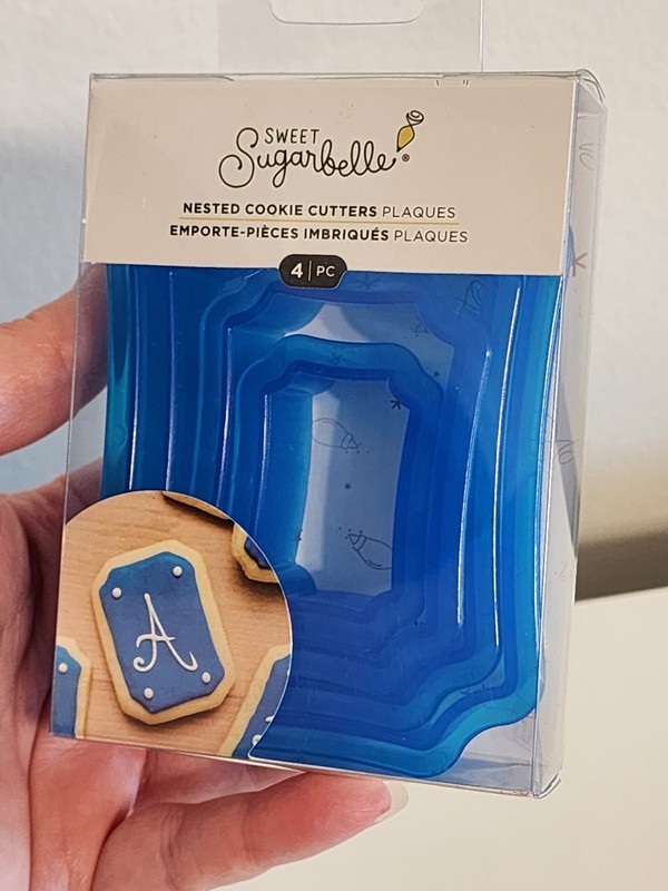 Sweet Sugarbelle Nested Cookie Cutters 4 Piece Set -Plaques Ticket Card NIB gallery