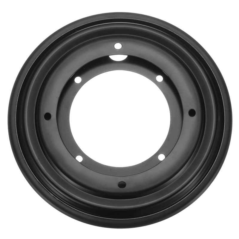 5.5 Inch Swivel Plate, Round Bearing Holder, Black