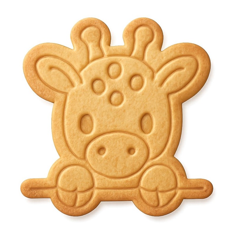 Peeking Giraffe Cookie Cutter & Stamp - 4x3.7 Fun Kitchen Baking gallery