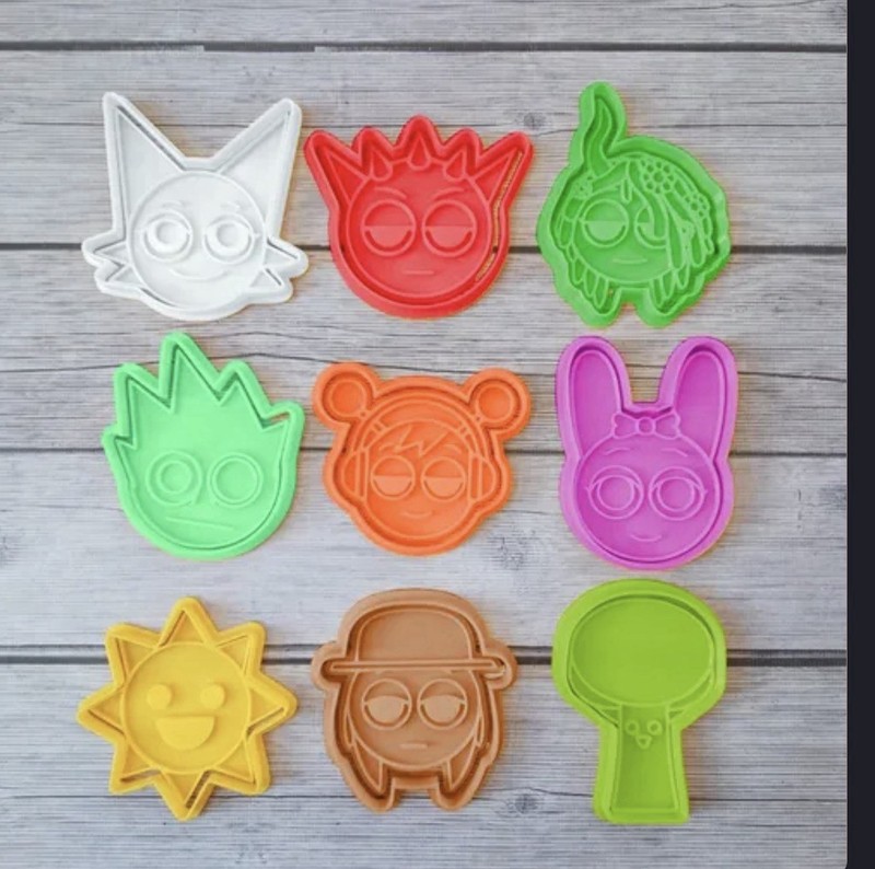 SPRUNKI cookie cutter set