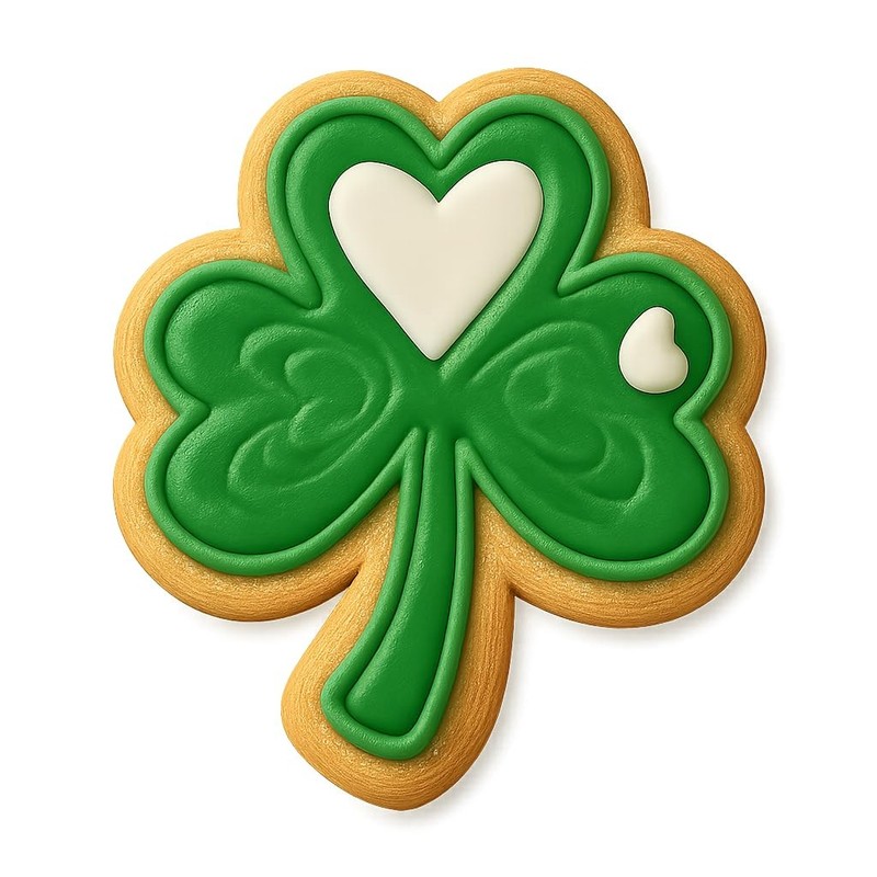 Morning Dew Clover Cookie Cutter & Stamp, Fondant & Clay – 4×3.8