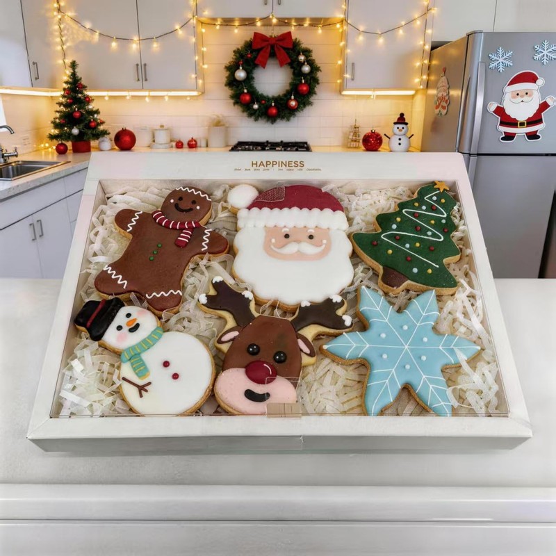 4" Large Christmas Cookie Cutters Set,6 Holiday Shapes &Sturdy. gallery