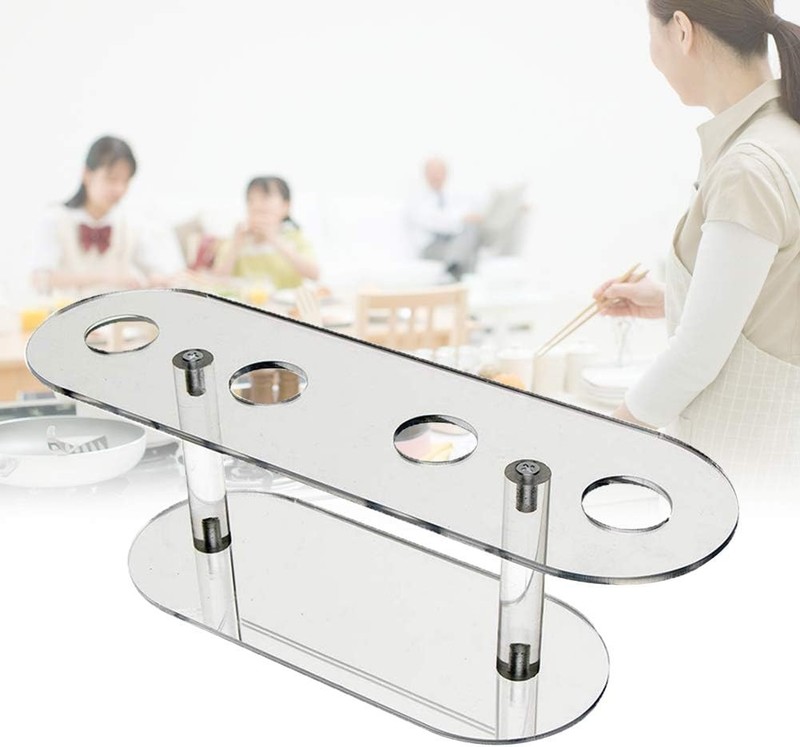 Ice Cream Cone Holder 4 Holes Transparent Acrylic Cupcake Cake Stand Reusable gallery