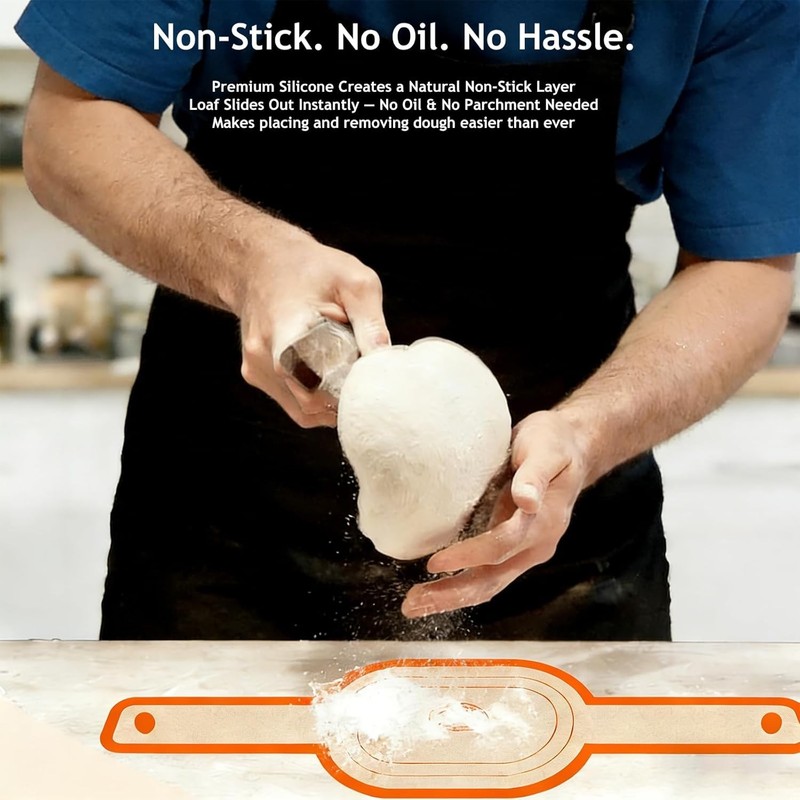 Silicone Bread Sling Oval & Round Dutch Oven Non Stick Reusable Silicone Baking gallery