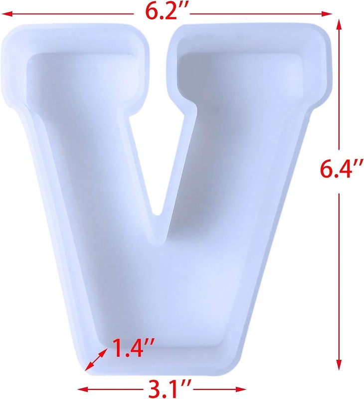 26 Pack English Alphabet Silicone Letter Mold gallery