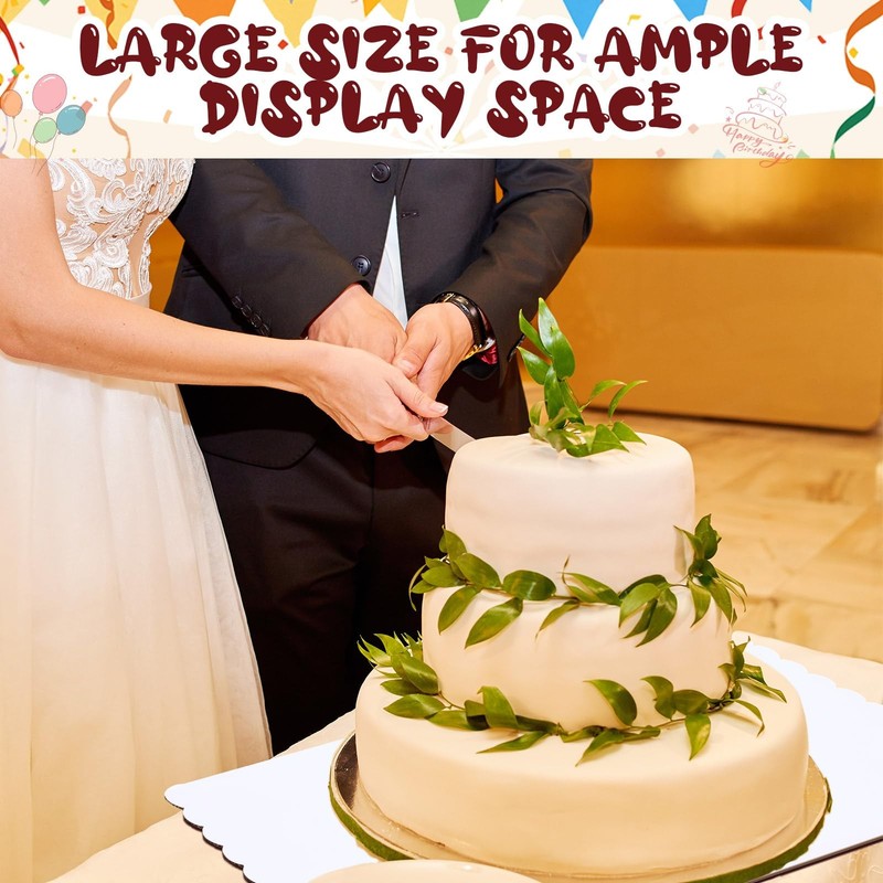 20 Pcs 26 x 18 Inch Rectangle Cake Boards Disposable Single Wall Cake Pad Sca... gallery