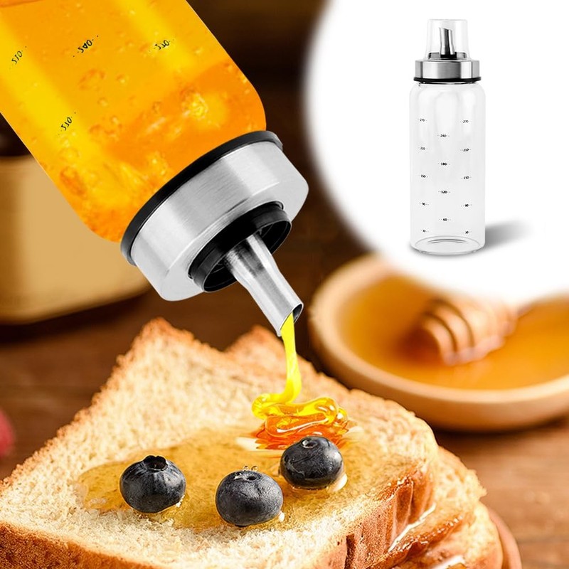 Honey Dispenser No Drip, 10 OZ Honey Jar Maple Syrup Dispenser, Glass Honey' ... gallery