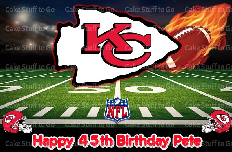 Kansas City Chiefs Edible Cake Topper Decoration