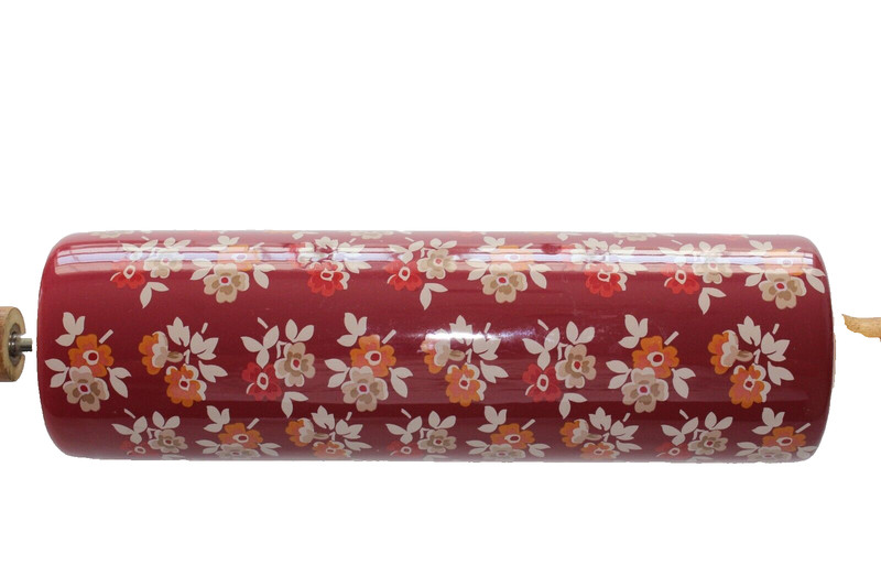 Pioneer Woman Fall Flowers Burgundy Autumn Harvest Ceramic Rolling Pin gallery