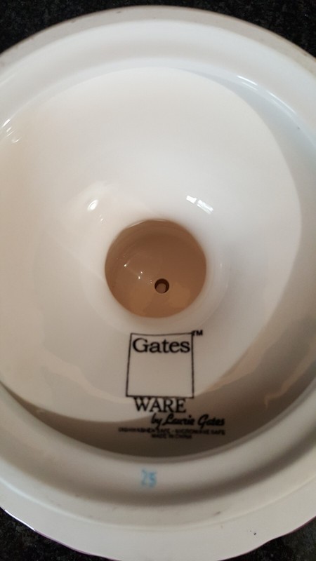 GATES WARE BY LAURIE GATES CERAMIC HYDRANGEAS LILLIES FOOTED PEDESTAL STAND- EUC gallery