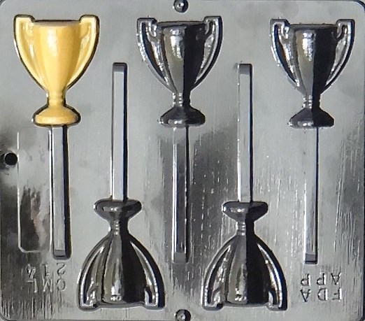 Trophy Lollipop Chocolate Candy Mold 214 NEW