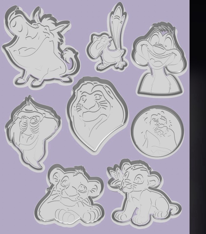 LION KING cookie cutter set