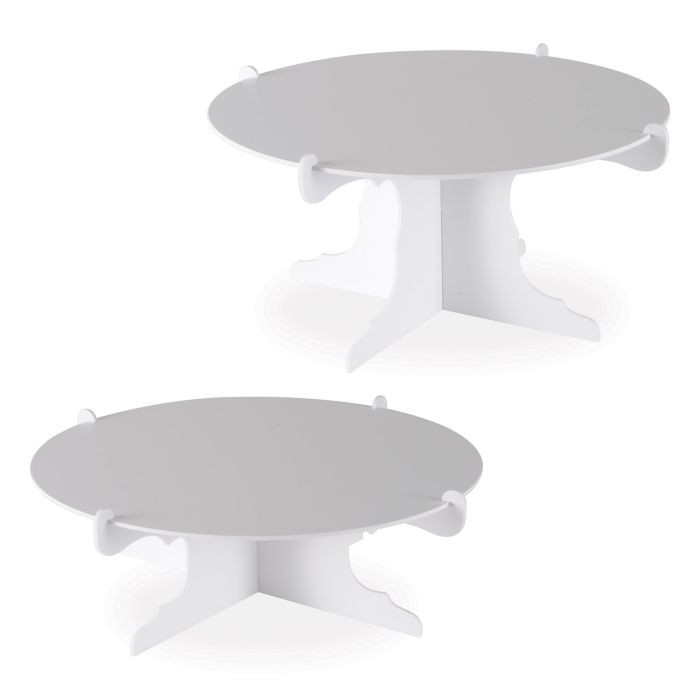 Beistle Cardboard 6″x12½” Cake Stands White