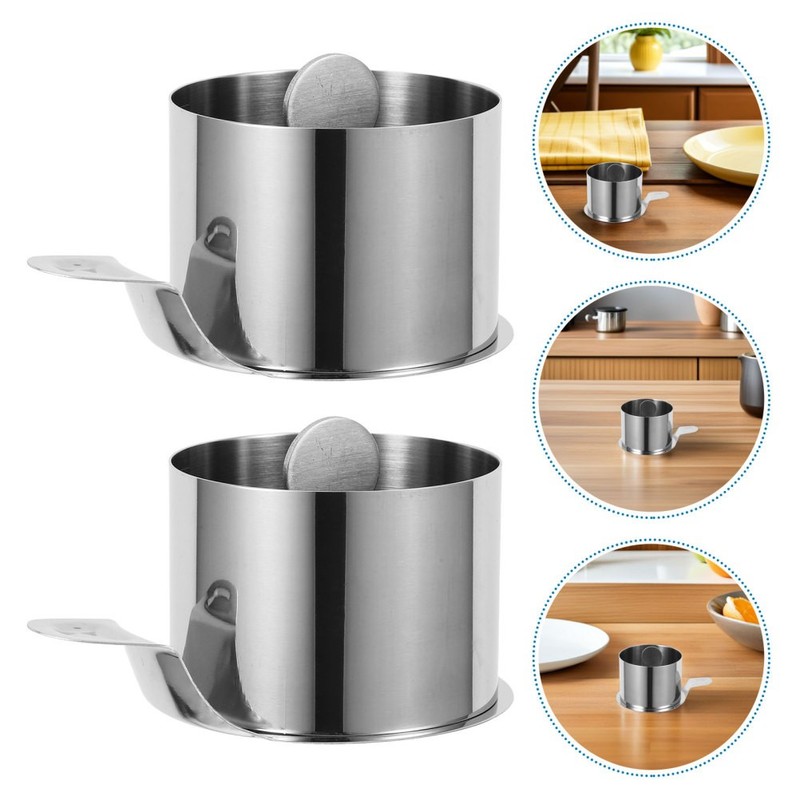 2 Set Seamless Mousse Circle Ring for Baking Metal Molds Dessert gallery