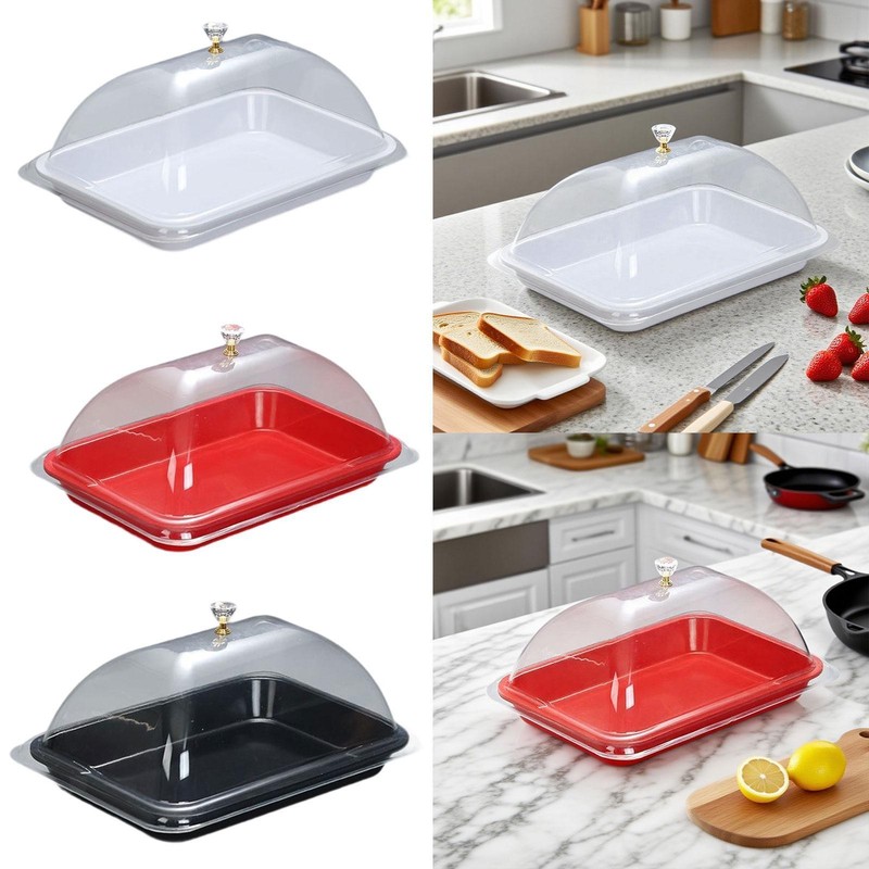 Cake Stand with Lid Clear Serving Dish Cover for Restaurant Festival Holiday gallery