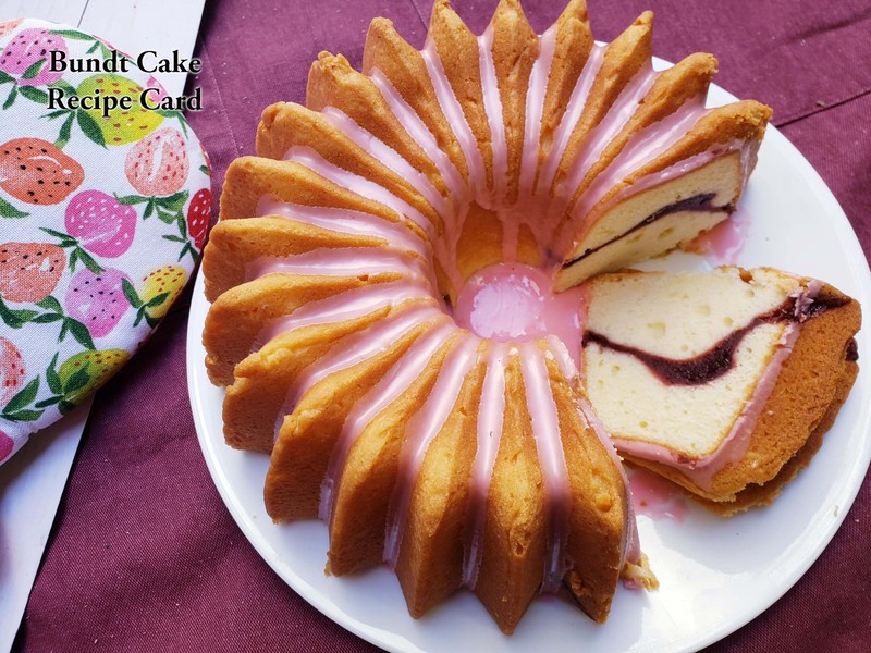 Nordic Ware Braided Bundt Pan + Recipe Card With Cake Finishing Large, Gold gallery