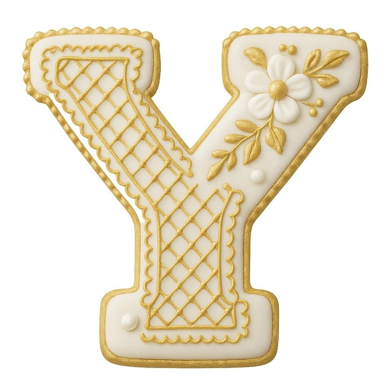 3 inches Varsity Letters Cookie Cutter for Baking & Fondant Clay Gifts - Y gallery