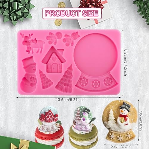 3D Christmas Silicone Molds Christmas Tree Crystal Ball Christmas Crystal Ball gallery