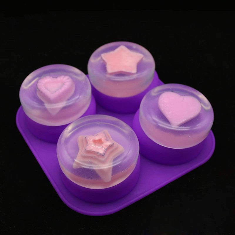 Mose Cafolo 2 Pcs Glossy Silicone Molds 4 Cavity Round 2pcs 4 gallery