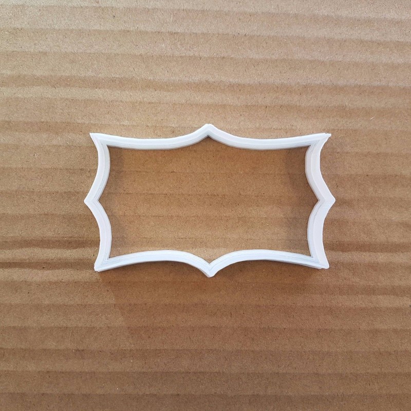 Plaque Mirror Frame Tablet Shape Cookie Cutter Dough Biscuit Pastry Stencil gallery