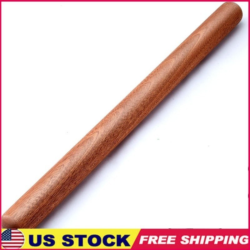 Premium Wooden Rolling Pin Non Stick Dough Roller Baking Bread Pizza Cookies New