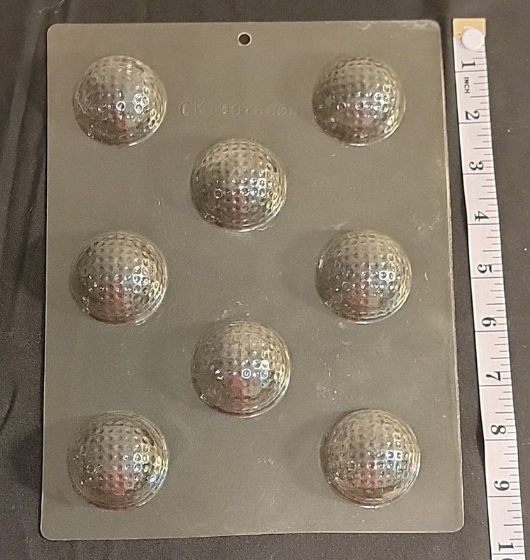 CK 90 6009 3D Golf Ball Golfing Sport Outing Chocolate Pieces Mold