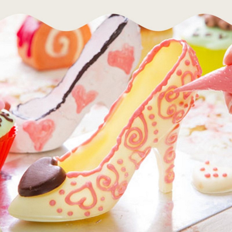 3D High Heeled Shoes Chocolate Mold Cake Candy Fondant Decorating Baking Mold gallery