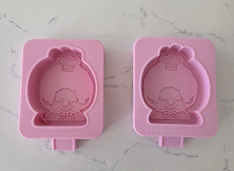 Monchhichi silicone mold set for jello or pudding or ice pops