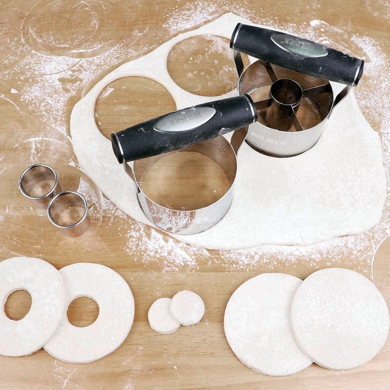 Cortador de rosquillas y cortador de galletas de 3,5 pulgadas (juego de 2), con gallery
