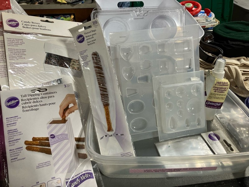 Wilton Candy Making & Crafting Lot – Dipping Containers, Bags, Boxes, Molds & Re