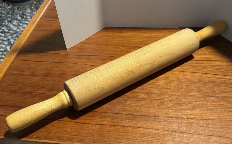 Vintage JK Adams Vermont Wooden Rolling Pin 21″ x 2.25″