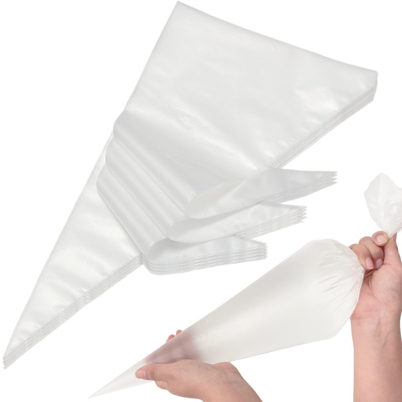 26″ XXL Extra Large Disposable Piping Bags – 100pcs Thick Pastry Frosting Bags