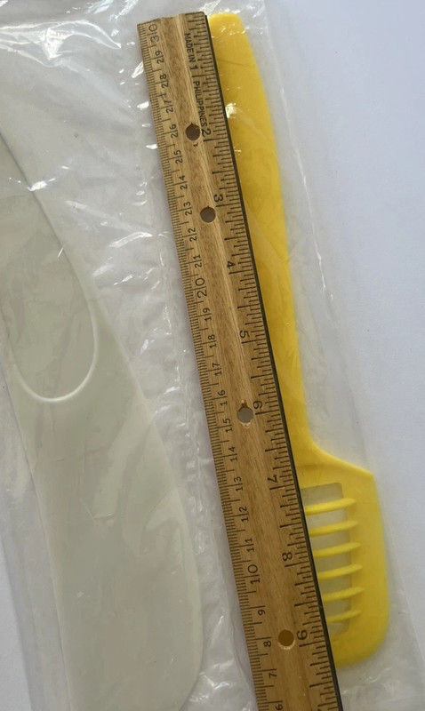 NEW Monarch Kitchen Tool Set Scraper & Blender White & Yellow Smooths Cuts Whips gallery