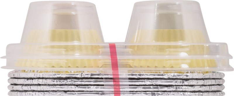 Handi-Foil 6 Cup Aluminum Muffin Pan with Lids & Liners 8 Pack Disposable Bakewa gallery